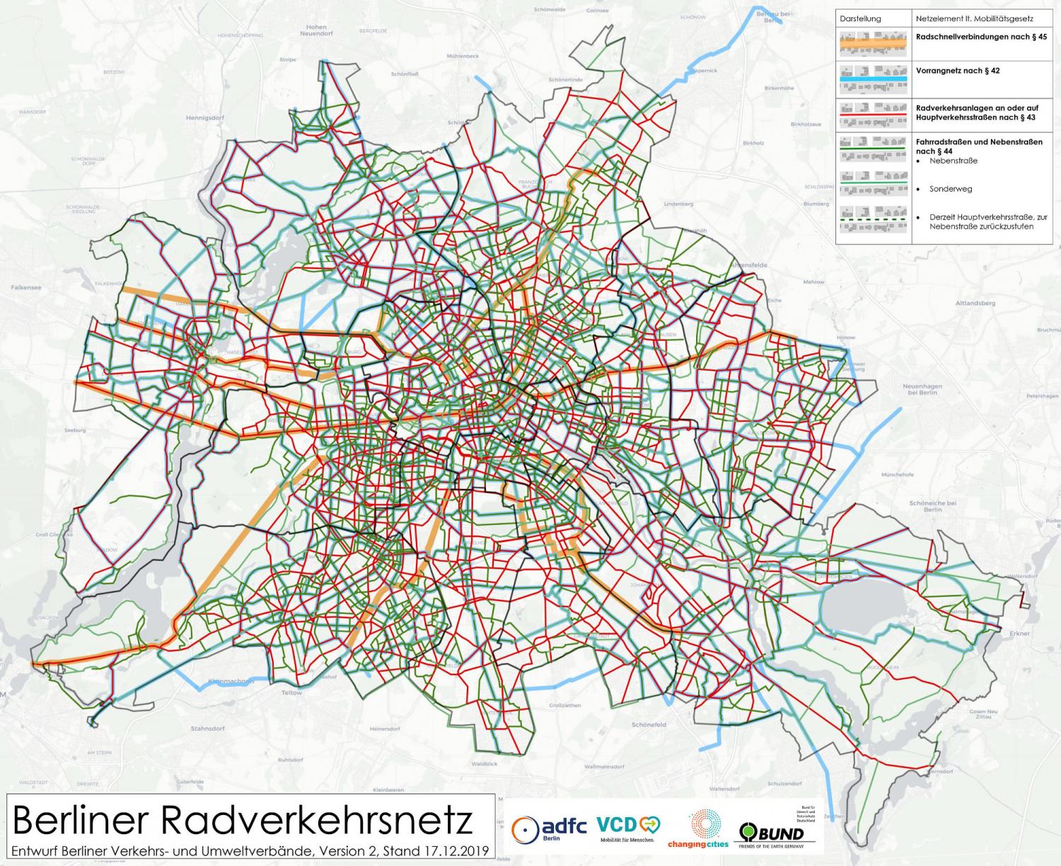 Das Radnetz der Verbände: Für Berlin und Treptow-Köpenick