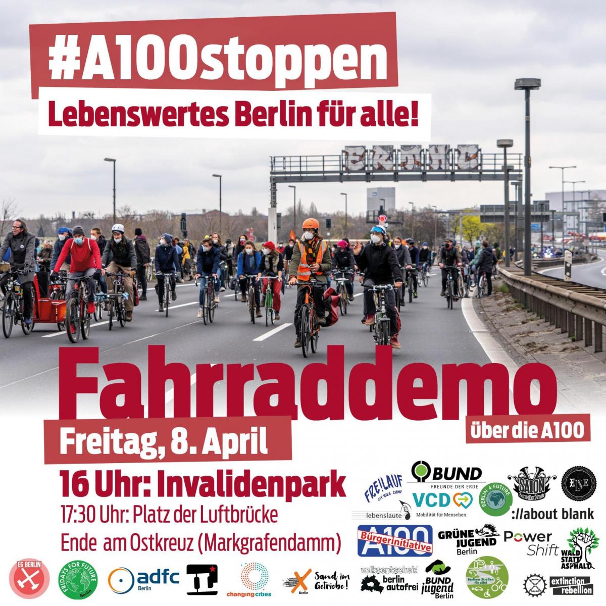 #A100 stoppen, Demo Nachlese