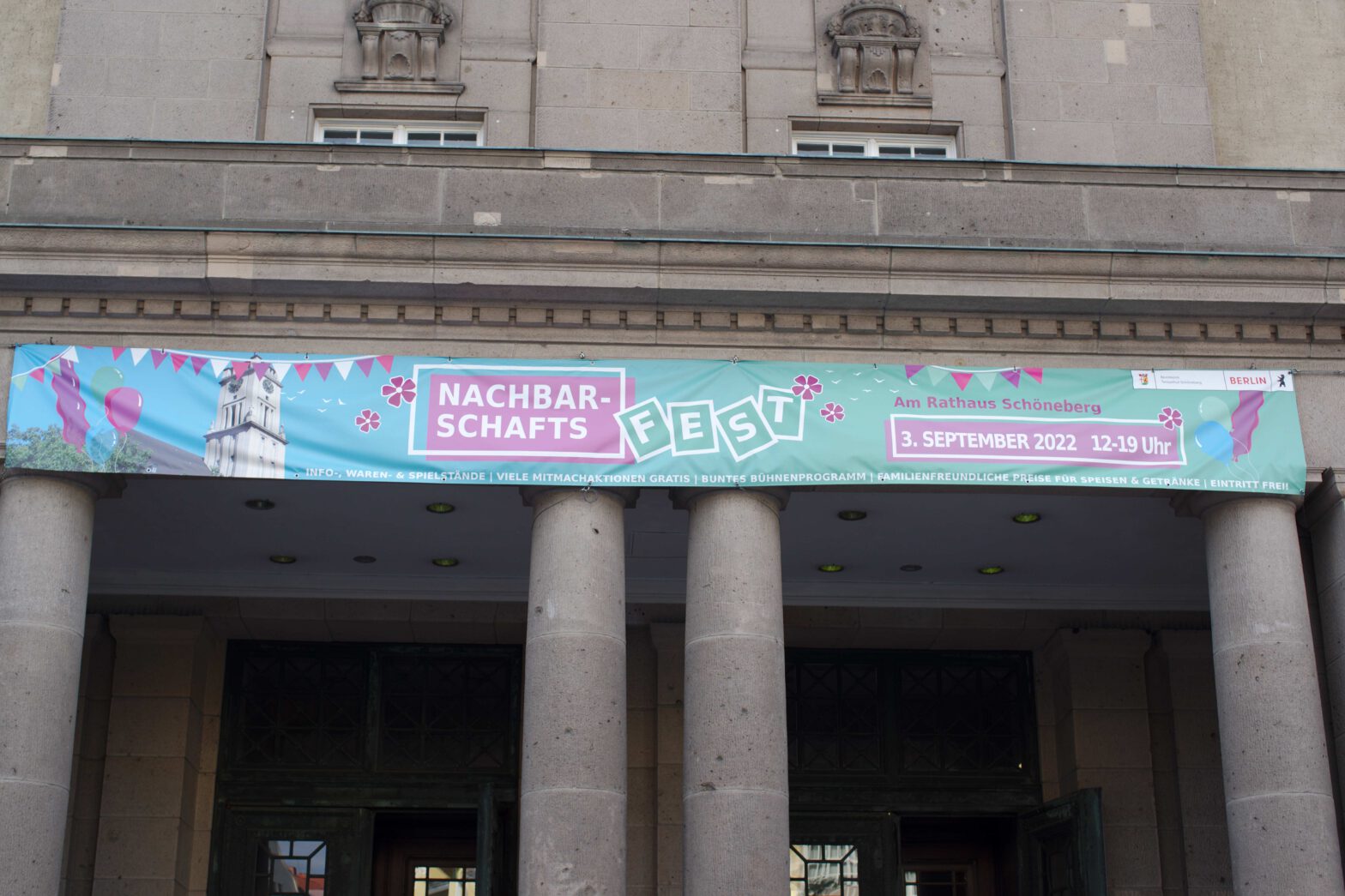 Nachbarschaftsfest am Rathaus Schöneberg 3.9.22: Bericht und Fotos