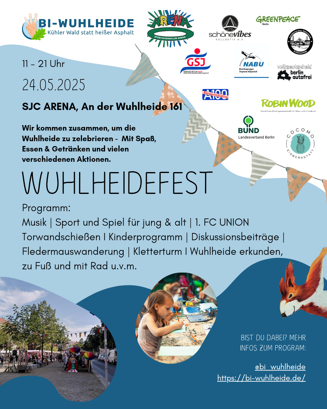 Wuhlheidefest der BI Wuhlheide am 24.5.25
