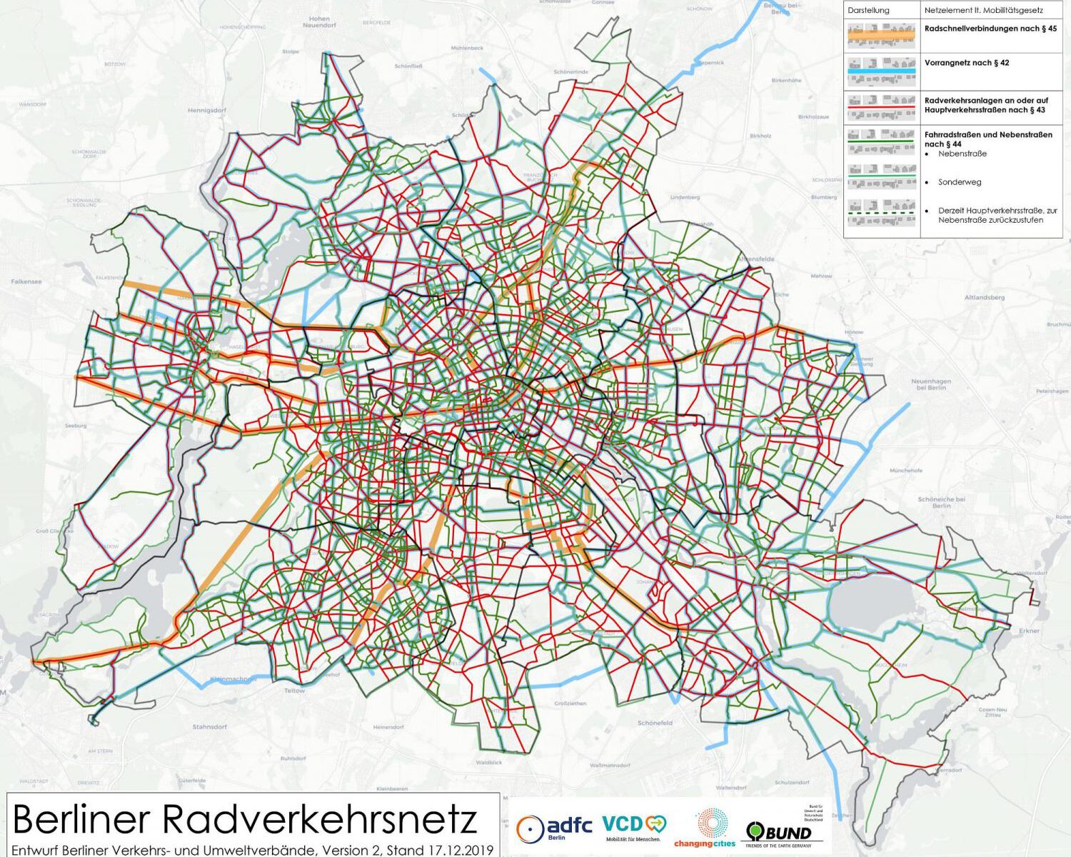 Das Radnetz der Verbände: Für Berlin und Treptow-Köpenick – ADFC